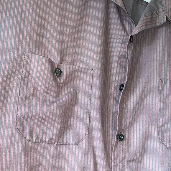 Two Men's Stylish Button-Down RED KAP work shirts - Picture 3 of 8